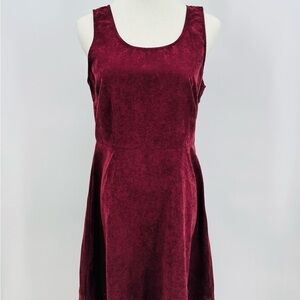 BNWT Mystree Rich Burgundy Midi Sleeveless Dress, Medium